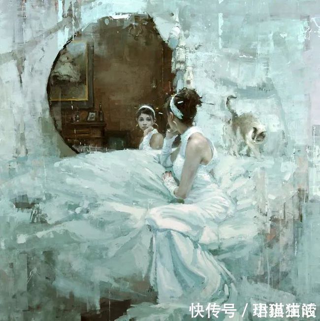 油画#艺术家杰里米·曼恩的油画,颜色既生动又大气!