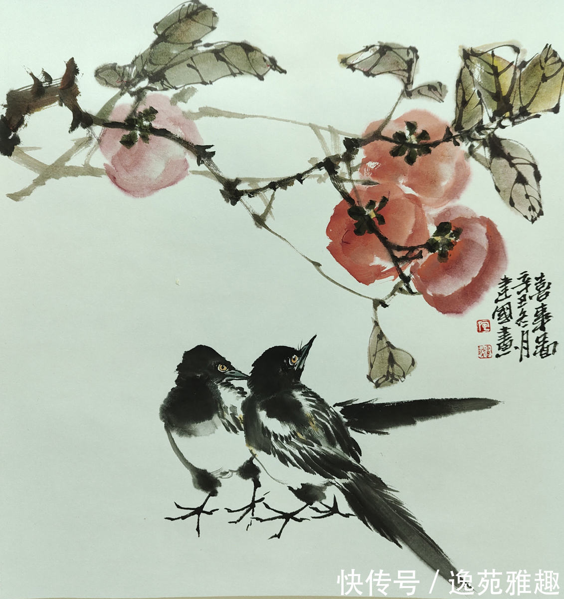 画家@【作品欣赏】春华秋实,心随花开,画家施建国作品欣赏
