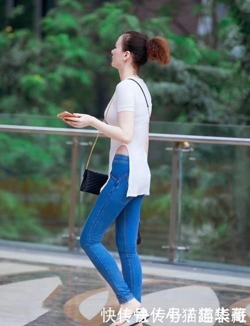 牛仔|休闲时尚的穿搭窍门,潮流舒适的修身牛仔,适合有气质的女生