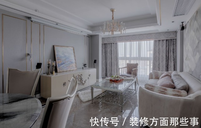 风格|128平轻奢风三居室,给你极其温柔的呵护