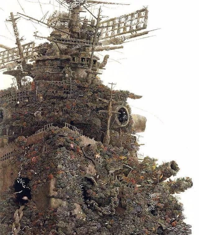 幅画!一幅画画了3年,细到要用放大镜,他把钢笔画玩到了极致