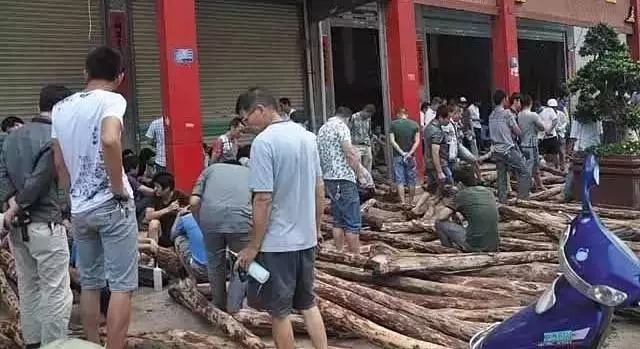 紫檀|紫檀从原木到手串全过程!图文并茂!