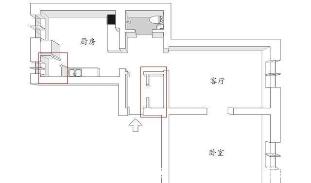 全屋|小户型64㎡,他坚持装一半玄关,在储藏室里做书房!太聪明了!