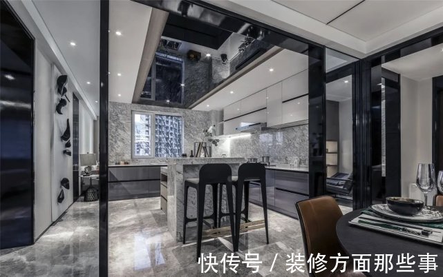 装饰|125㎡现代中式,稳重空间一抹红,点亮空间端庄感!