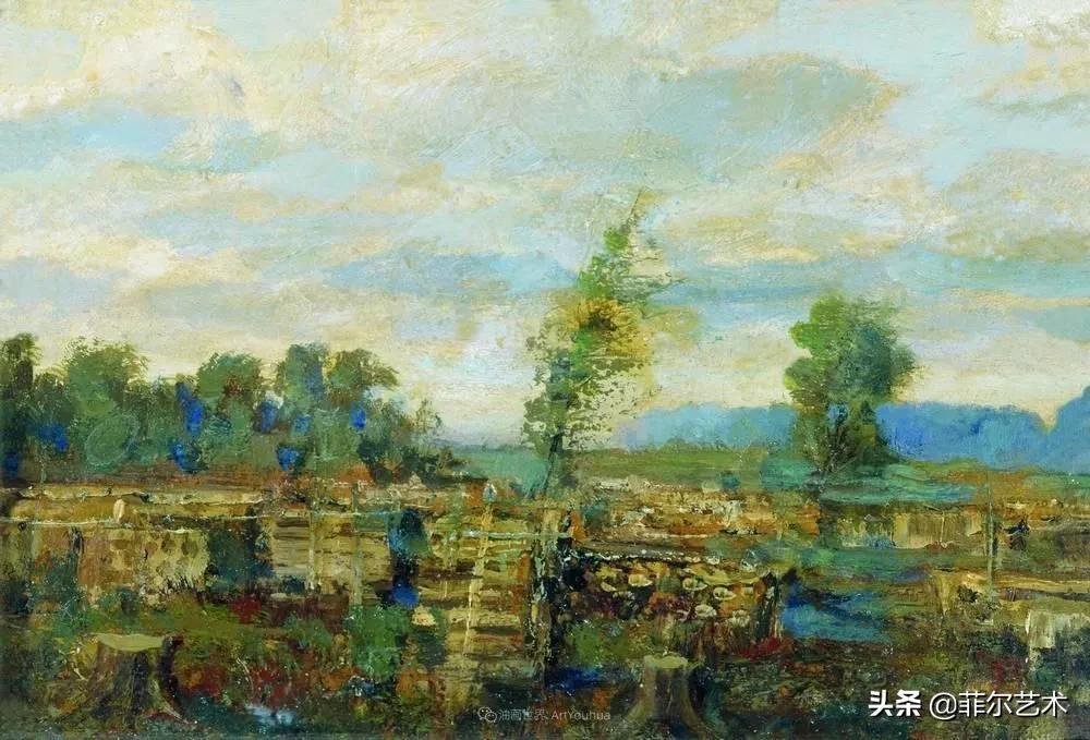 大自然!艾萨克·伊里奇·列维坦油画作品用笔洗练,情感充沛,极富诗意