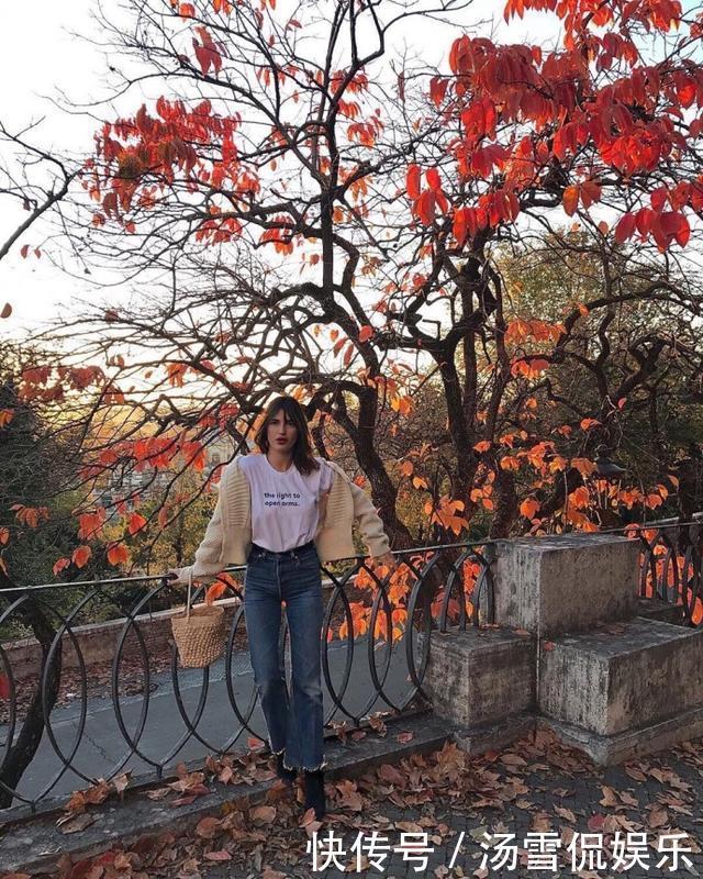 入秋的针织衫该怎么穿?女人来学学法式优雅风,浪漫和高级通通有