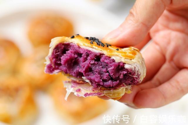 老婆饼|解锁手抓饼新吃法，包入紫薯馅，外皮酥脆内馅香甜，简单零失败！
