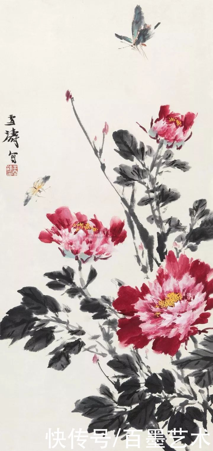 小写意|唯有牡丹真国色!小写意牡丹画150幅,美醉了