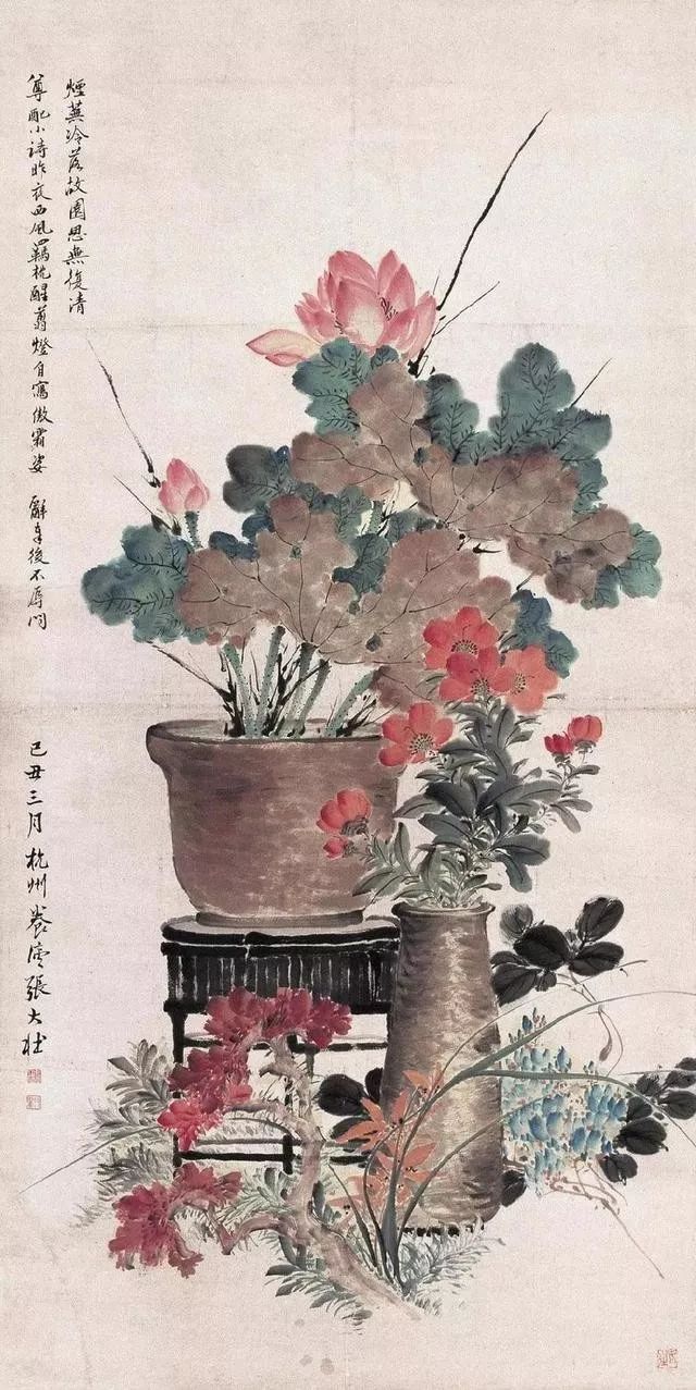 华新罗&张大壮：人淡如菊，以“没骨法”画虾，自创一格