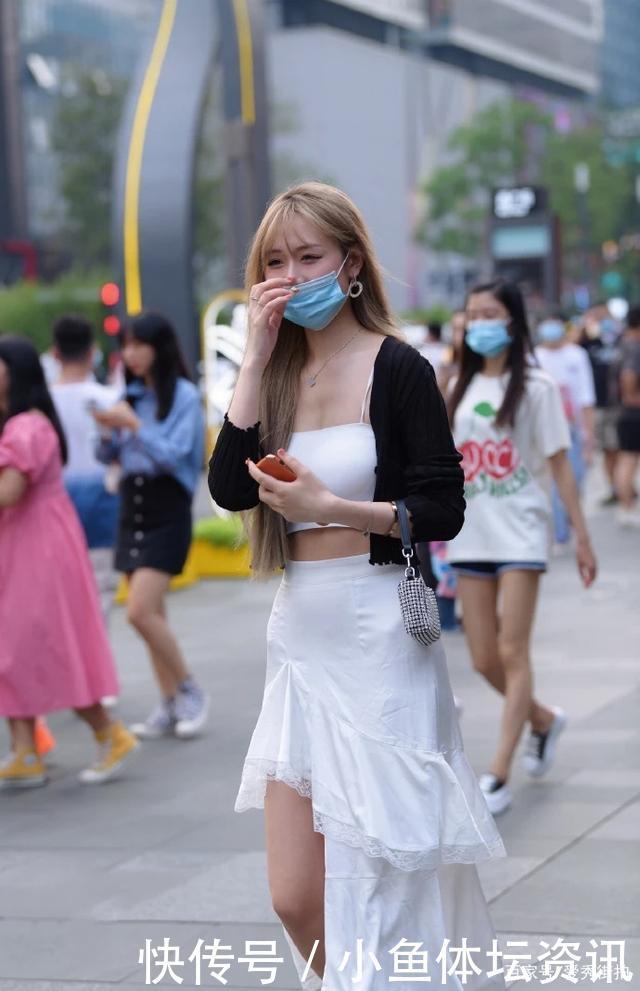 白色|高高瘦瘦的白色长裙美女