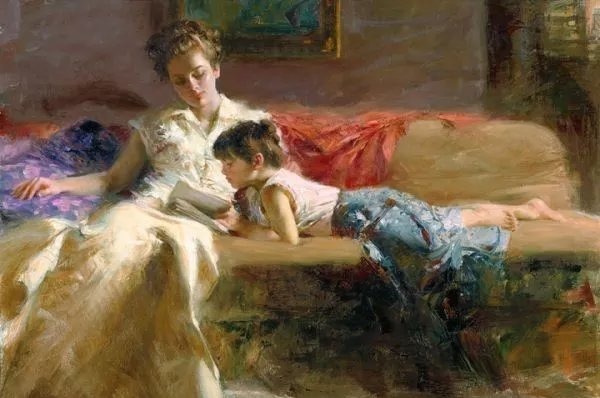 人物#皮诺德埃尼的油画人物，色彩斑斓，动静结合，光彩照人