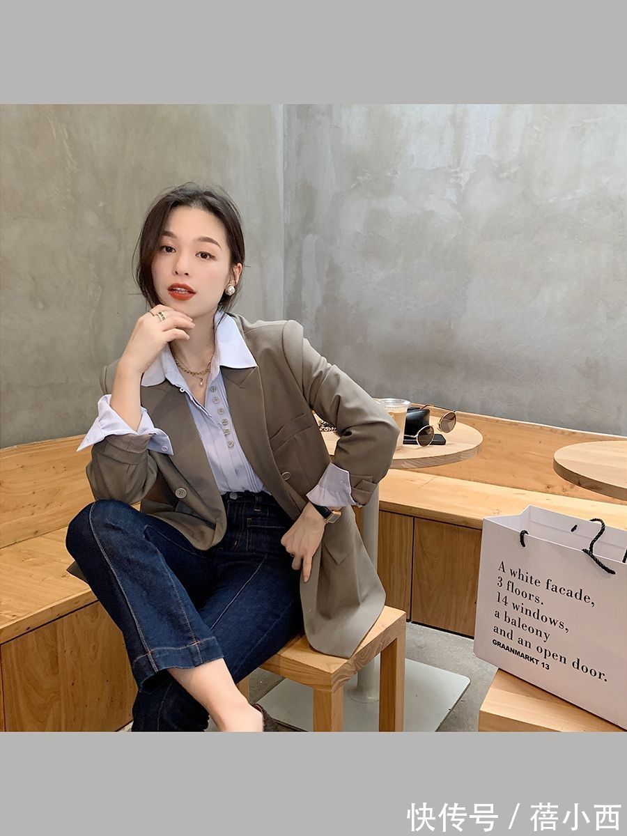 身材线条|美女的气质之道,精致的穿搭不用繁琐,一件“衬衫”穿出花样造型