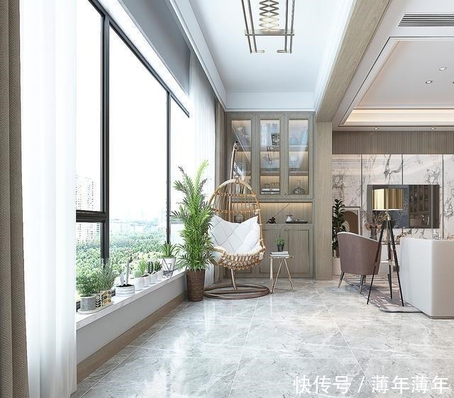 客餐厅|159平米现代风,客厅和餐厅连在一体视野开拓,非常的通透大气!