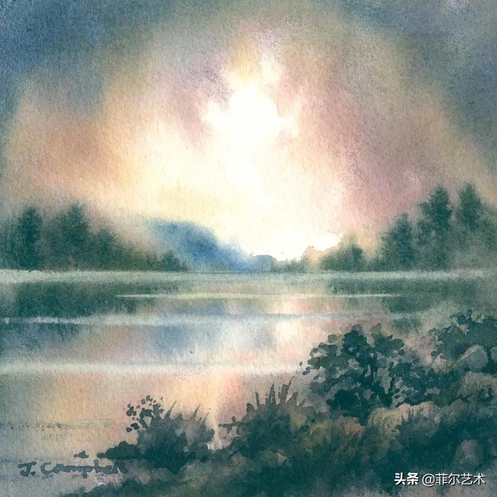 c画家约翰·坎贝尔 John Campbell水彩作品欣赏