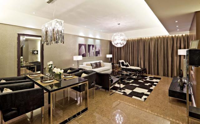 古典|84平新古典二居室看不到亮丽的家具,更像美式的复古味道