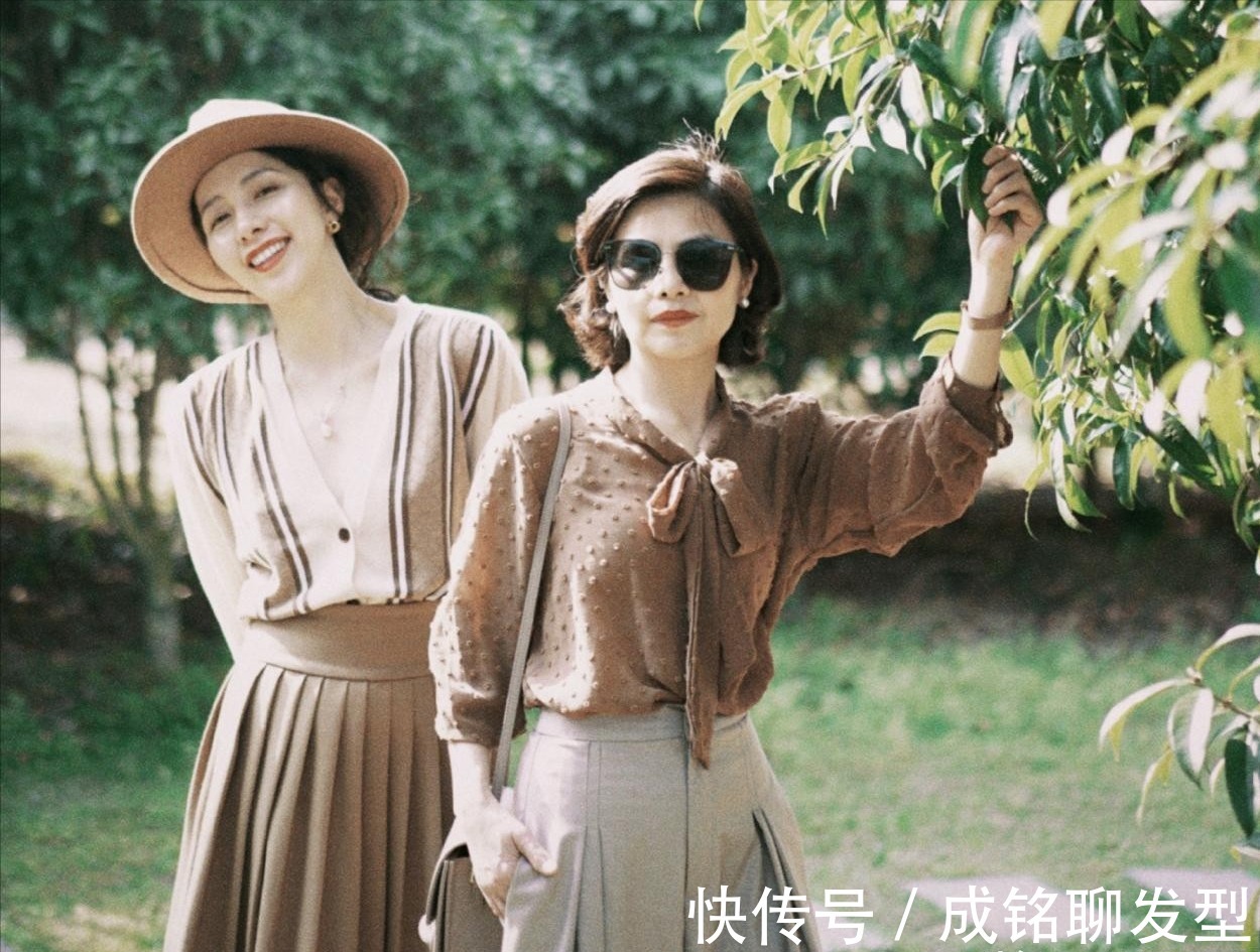 身材高挑|年过六十留披肩发太“装嫩”?老人选择发型,发量和气质说了算