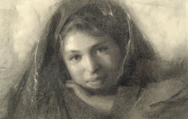 油画作品|好久没见过这么准的造型了,她的用色也超扎实!