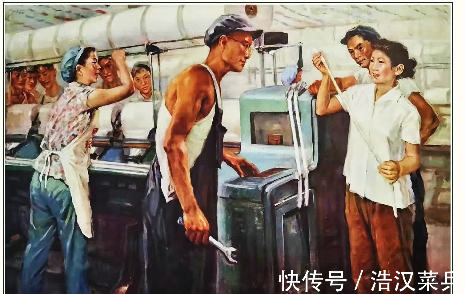 合作社!红色年代年画作品,青年勘察队,合作社里装电灯,扭转南粮北调