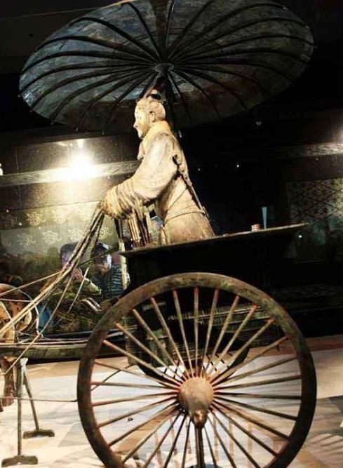 浪得虚名|你知道秦始皇铜车马上那把伞,有多逆天吗?古代黑科技真不是浪得虚名