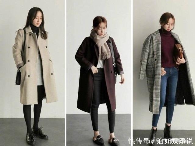 最近火了一种“显高穿法”,叫“厚外套+包脚踝”,很适合小个子