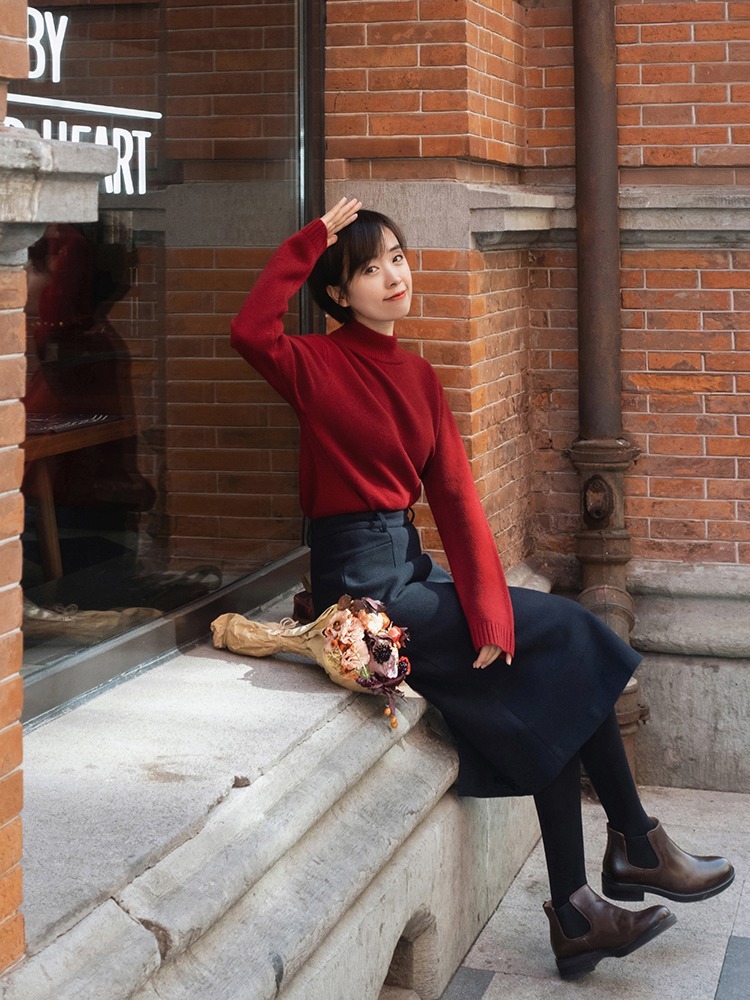 小姐姐|让人眼前一亮的“针搭,给你的冬天增添色彩,显瘦还保暖