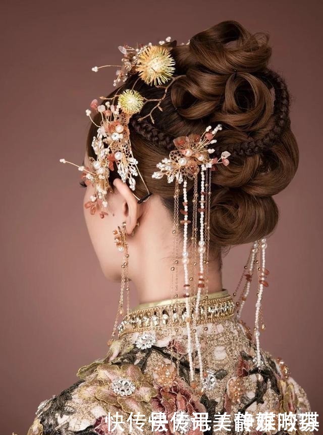 皮筋|惊艳!中式新娘发型这样做,魅力值满分