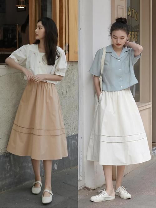 中性|立秋,“半身长裙”的正确打开方式:搭配这几件上衣