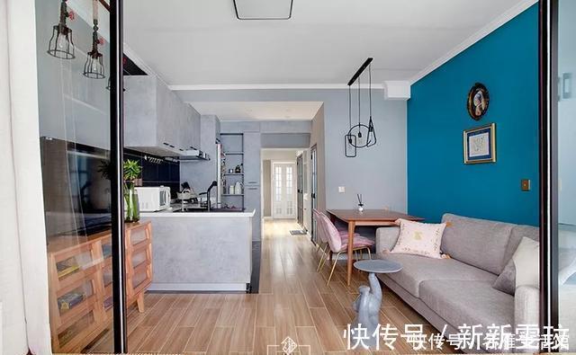 卧室|47㎡一室改两室,进门衣帽间,阳台变次卧,装出来比80㎡还要大