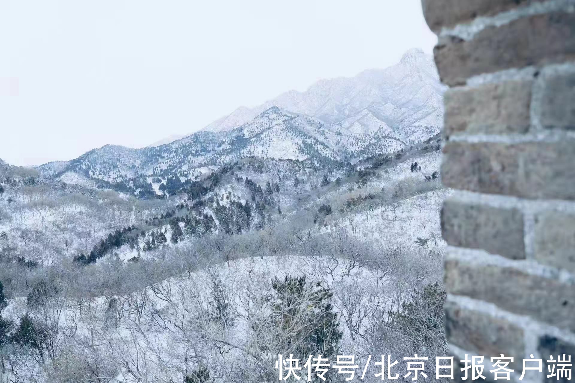 卧雪|巨龙卧雪！雪中长城如丹青水墨