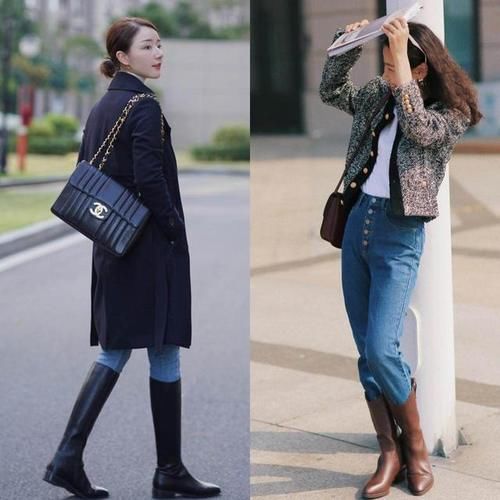 面料 入秋以后,靴子要“长”不要“短”,选对长度就不怕尴尬!