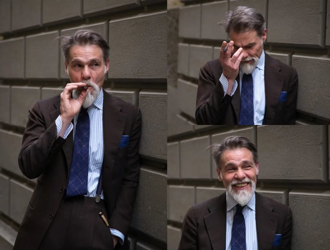 绅装博主有很多，但像 Simone Righi 这么“狂”的还真少见