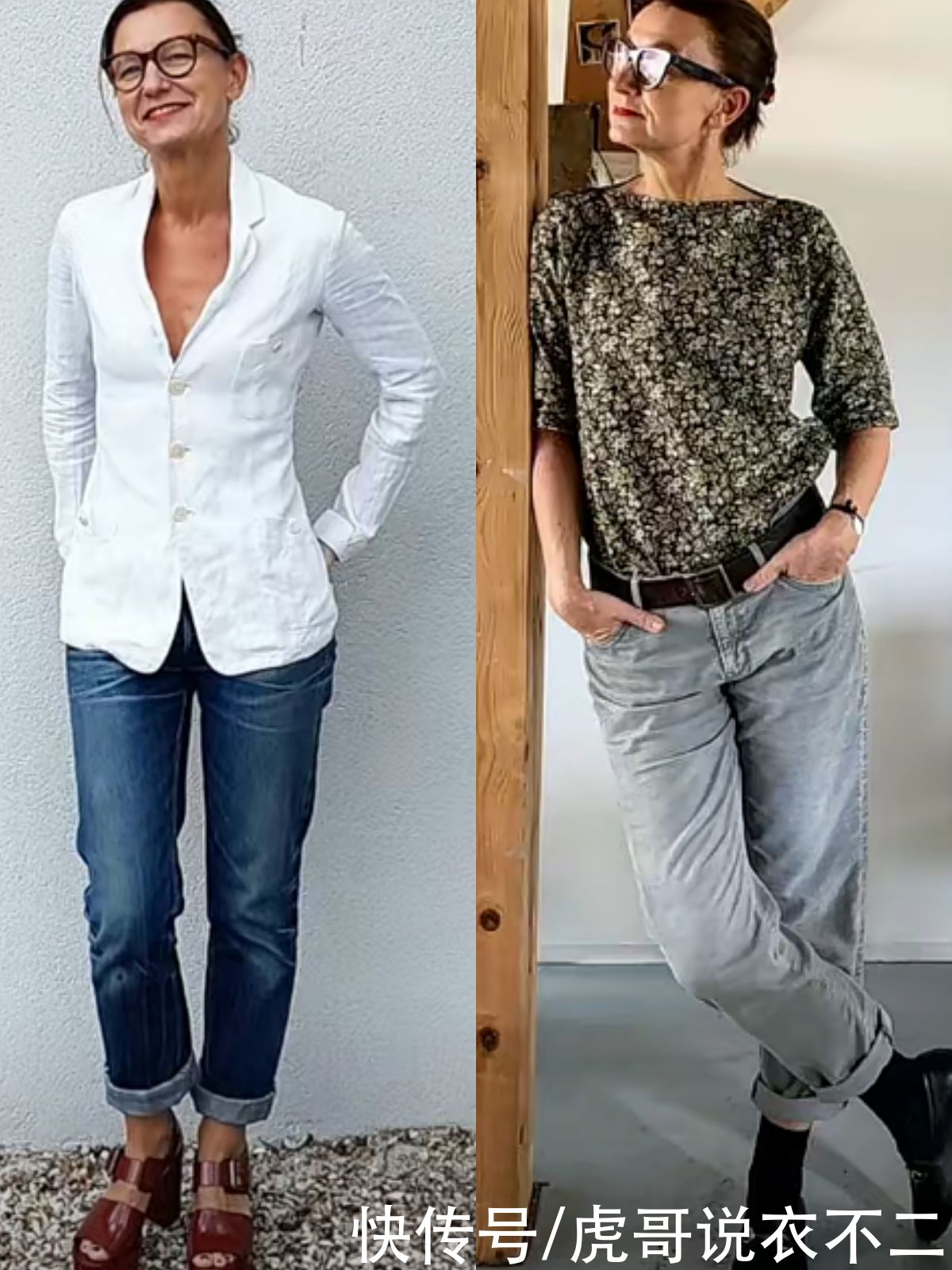 自信|被这位时尚奶奶圈粉了，打扮简约洒脱不做作，远比同龄人自信优雅