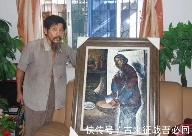 画作#“疯子画家”瘫痪后用左手画画,年近70岁收废品,称一生愧对儿子