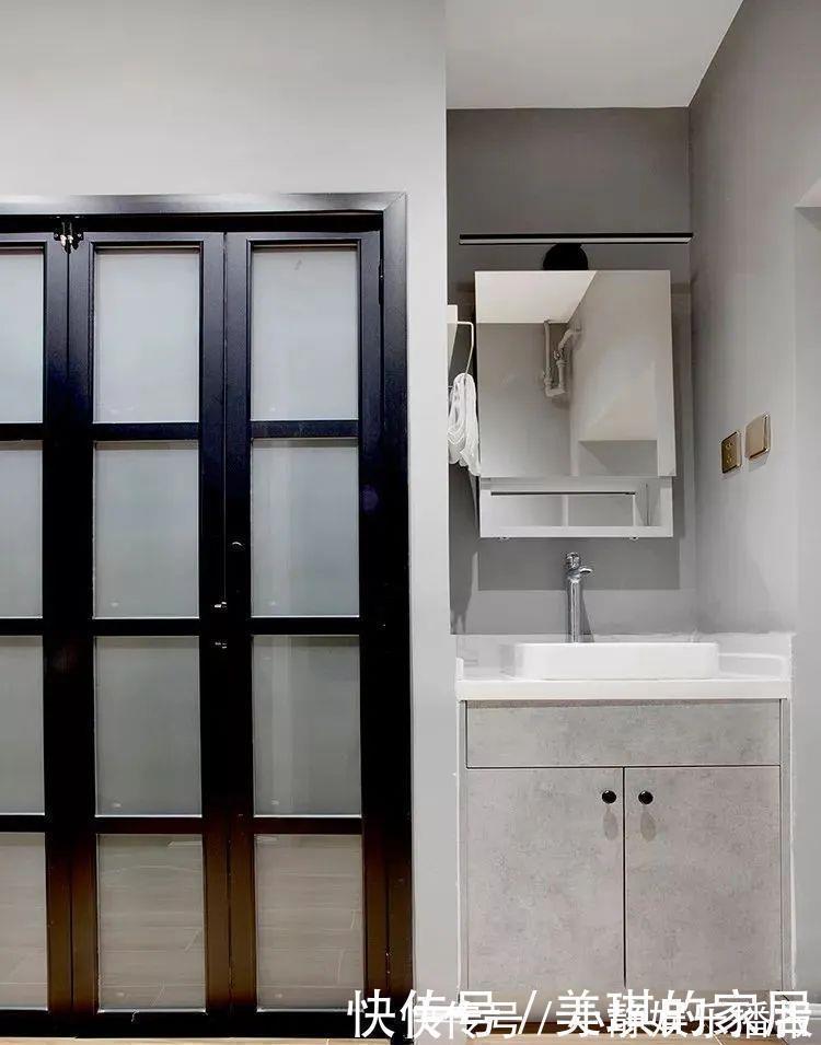 衣帽间|47㎡长条形单身公寓,小空间大利用,还挤出一个衣帽间