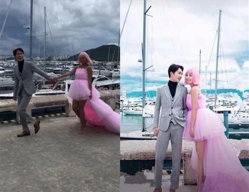 “反差婚纱照”遭吐槽，修图前后差距大，网友：婚礼上认得出来吗