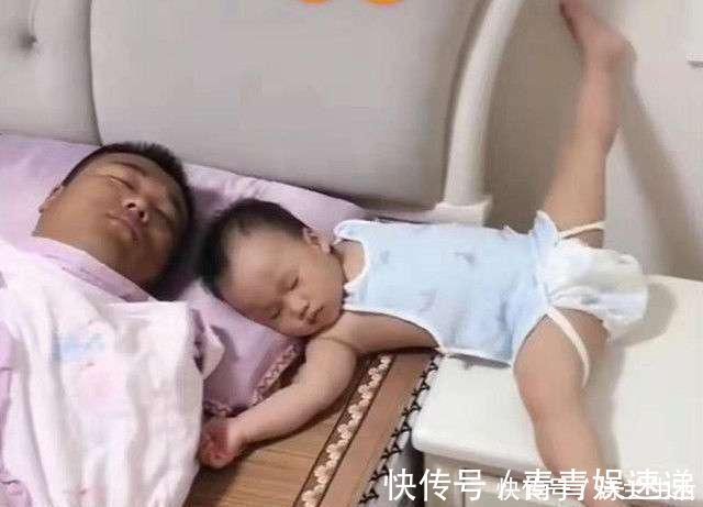 空调|宝爸自告奋勇哄娃睡走红，自己被哄睡宝宝撂一旁，空调开到17度