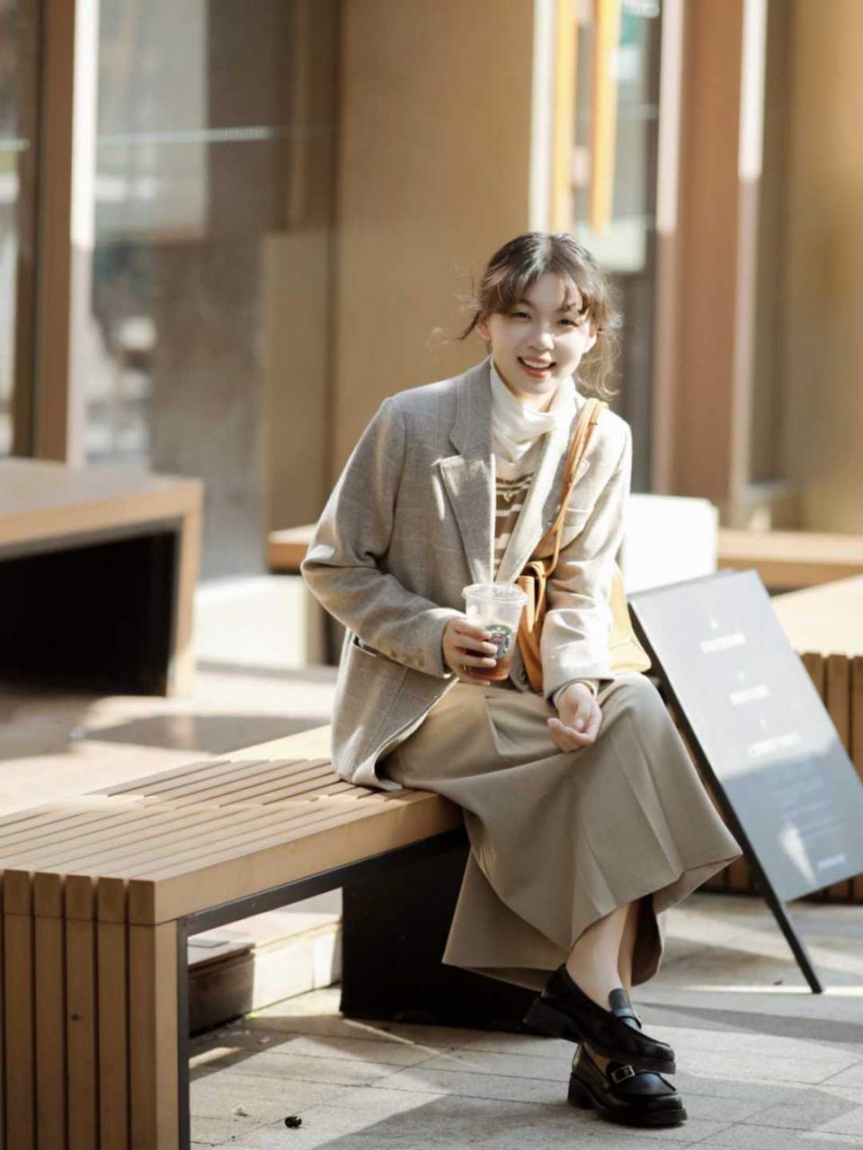 咖色|小个子女生不露腿穿搭法来喽!又美又可爱,软糯效果真的超减龄