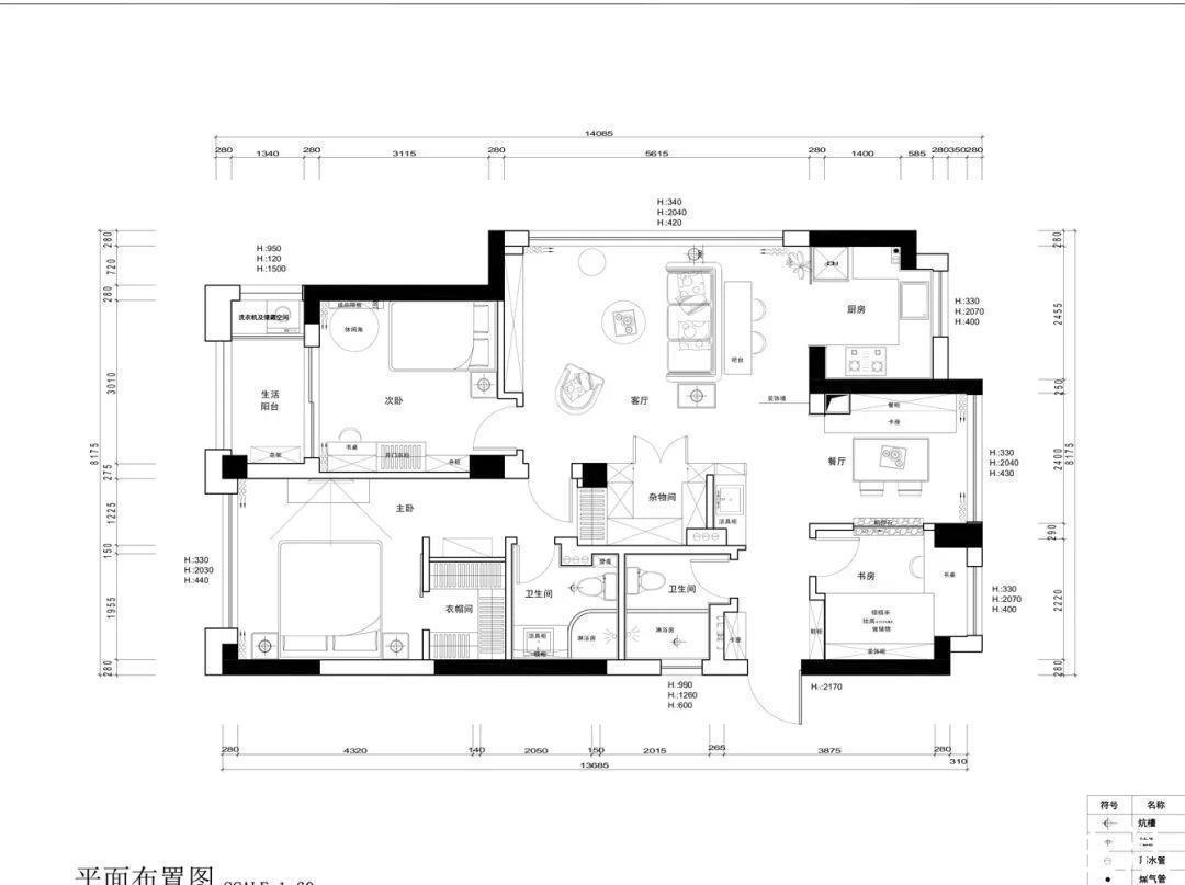 北欧风|113㎡简约北欧风,文艺清新中还有典雅感,好喜欢这样的设计!