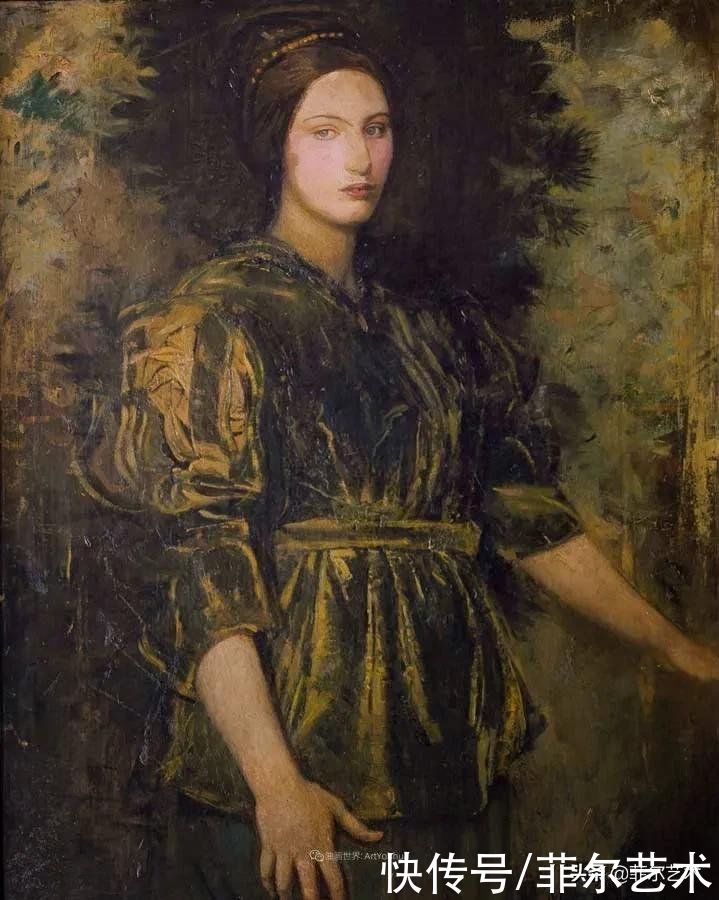 人物|空灵的天使，精美绝伦~雅培·翰德逊·泰勒女性人物油画作品欣赏