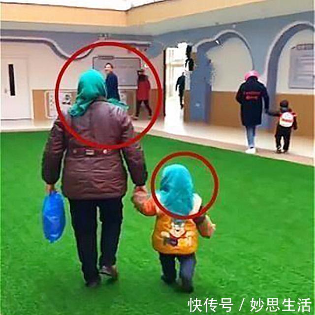 打扮|奶奶送孙女去幼儿园,孩子的打扮“引热议”,网友:走错地方了吧