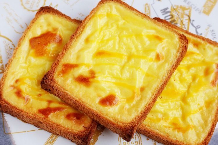 网红酸奶布丁烤吐司,外酥里嫩味道好,甜品天花板