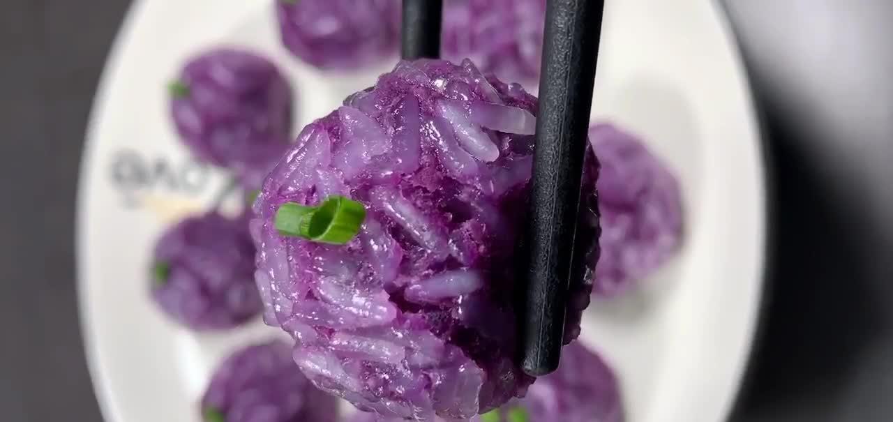 紫薯糯米丸子的做法，香甜软糯营养丰富，外形美观漂亮孩子特喜欢