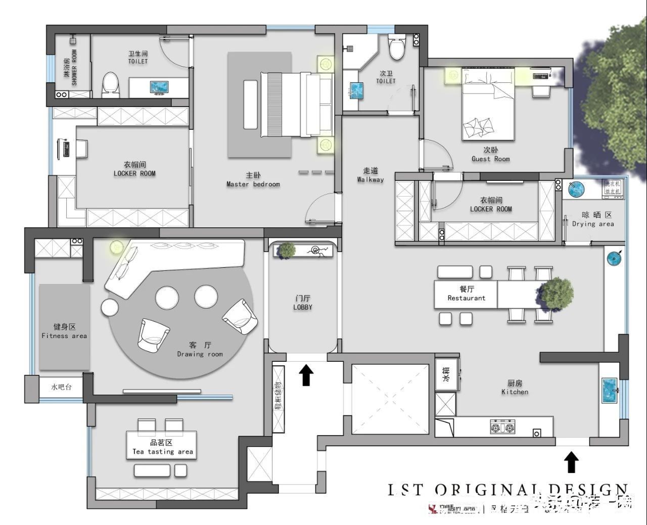 分区|刘思彤设计原创分享 御水澜湾197平户型深度解析