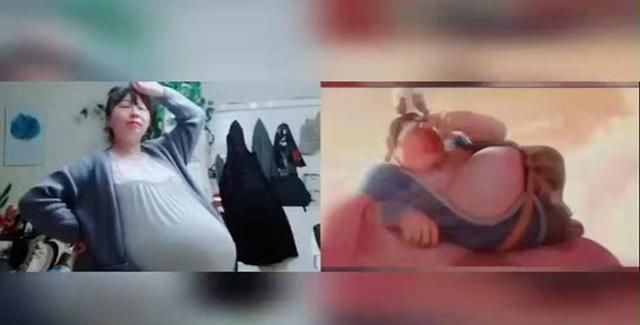 cos|孕妈挺大肚子COS“太乙真人”,动作惟妙惟肖,网友要生哪吒吧