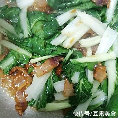 下饭菜|好吃到舔盘子的下饭菜小白菜炒咸肉