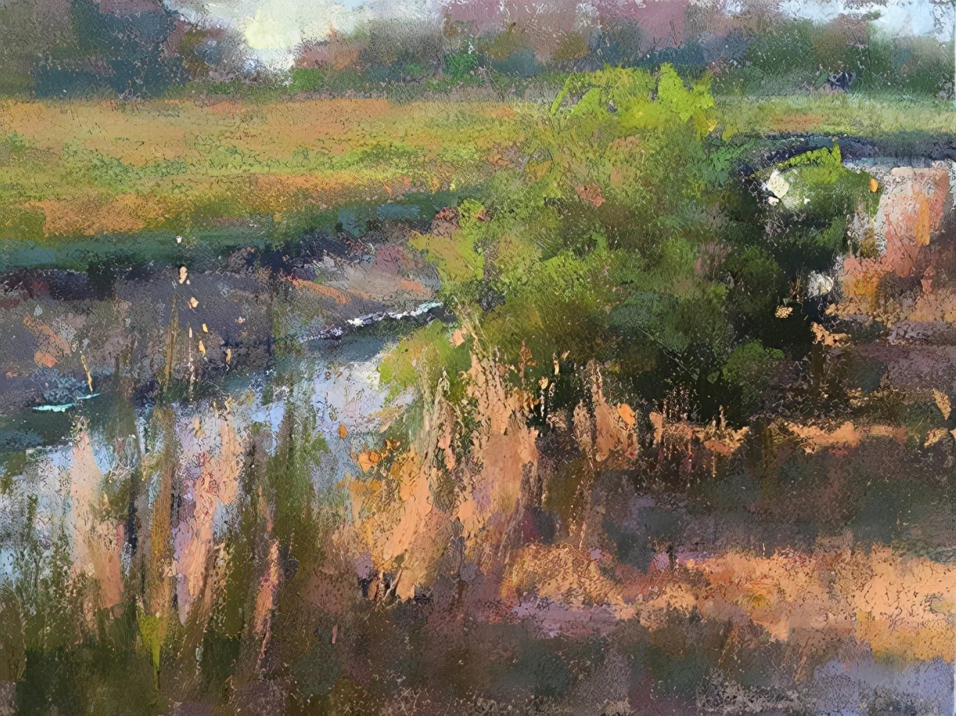 阿奎尔$美国艺术家阿奎尔柔和的风景油画,画里充满了阳光温馨美好(二)