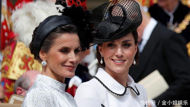 西班牙王后又穿这条“视觉诈骗”裙!同是王室,风格与凯特大不同