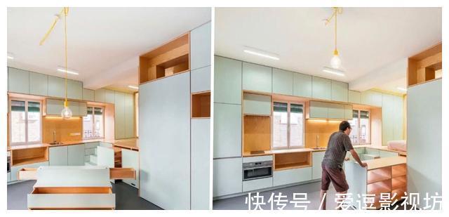 橱柜|层高3米的小宅,硬是装成了“两层”用,33㎡居住一家三口不拥挤!