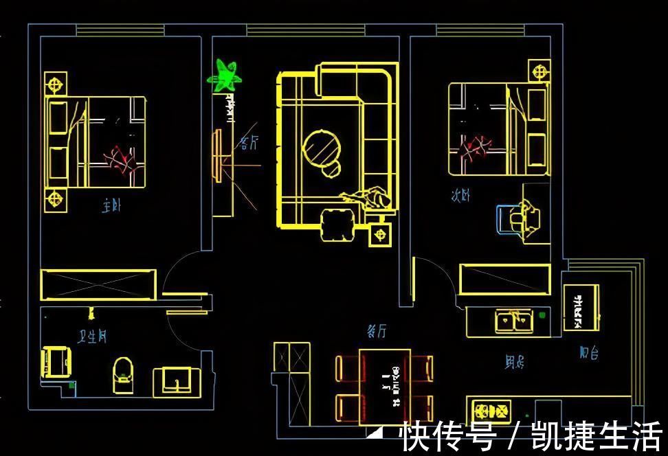 现代|104平现代二居室大胆而灵活,现代风格也是有个性的