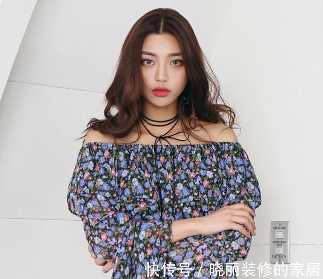 小可爱们|肩膀好看的女生多穿一字肩连衣裙,精致时髦显高级,秒变撩人女神